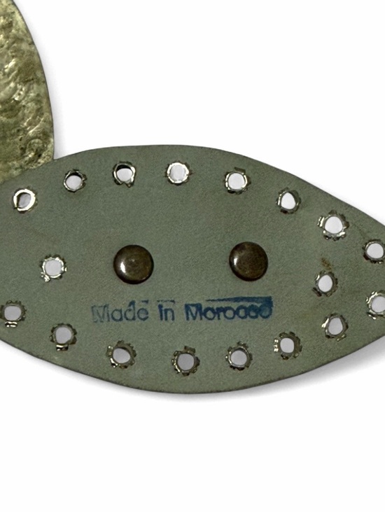 Vintage Moroccan-Statement Belt Silver Tone Medallion Disc-Boho-Festival- S/M - Picture 7 of 11